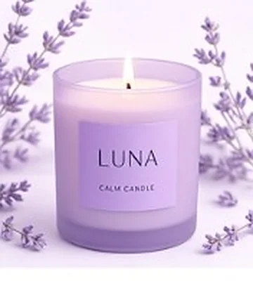 Lavender scented candle