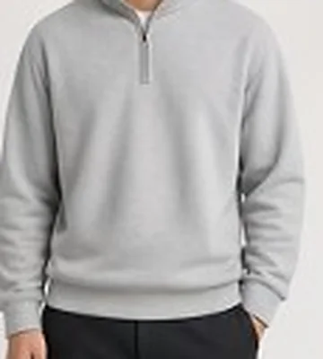 Knit half-zip sweater