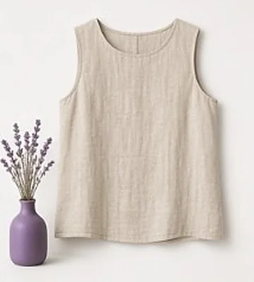 Matching linen top