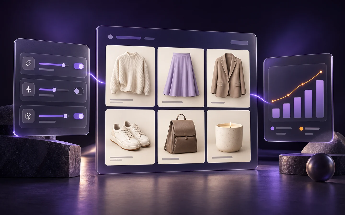 Connected strategy controls, a curated product collection, and performance analytics